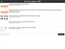 Tablet Screenshot of jaimonvoyage.ca